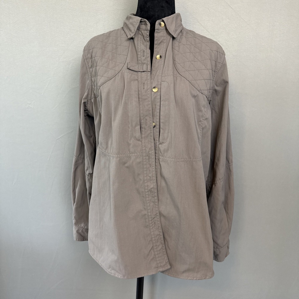 L.L Bean nylon light brown shacket Size Medium